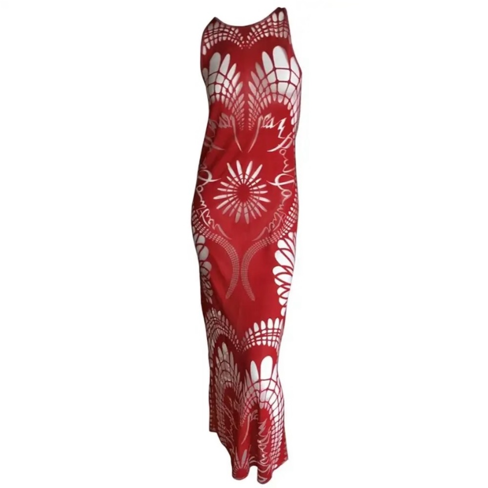 Jean Paul Gaultier Red Tattoo dress